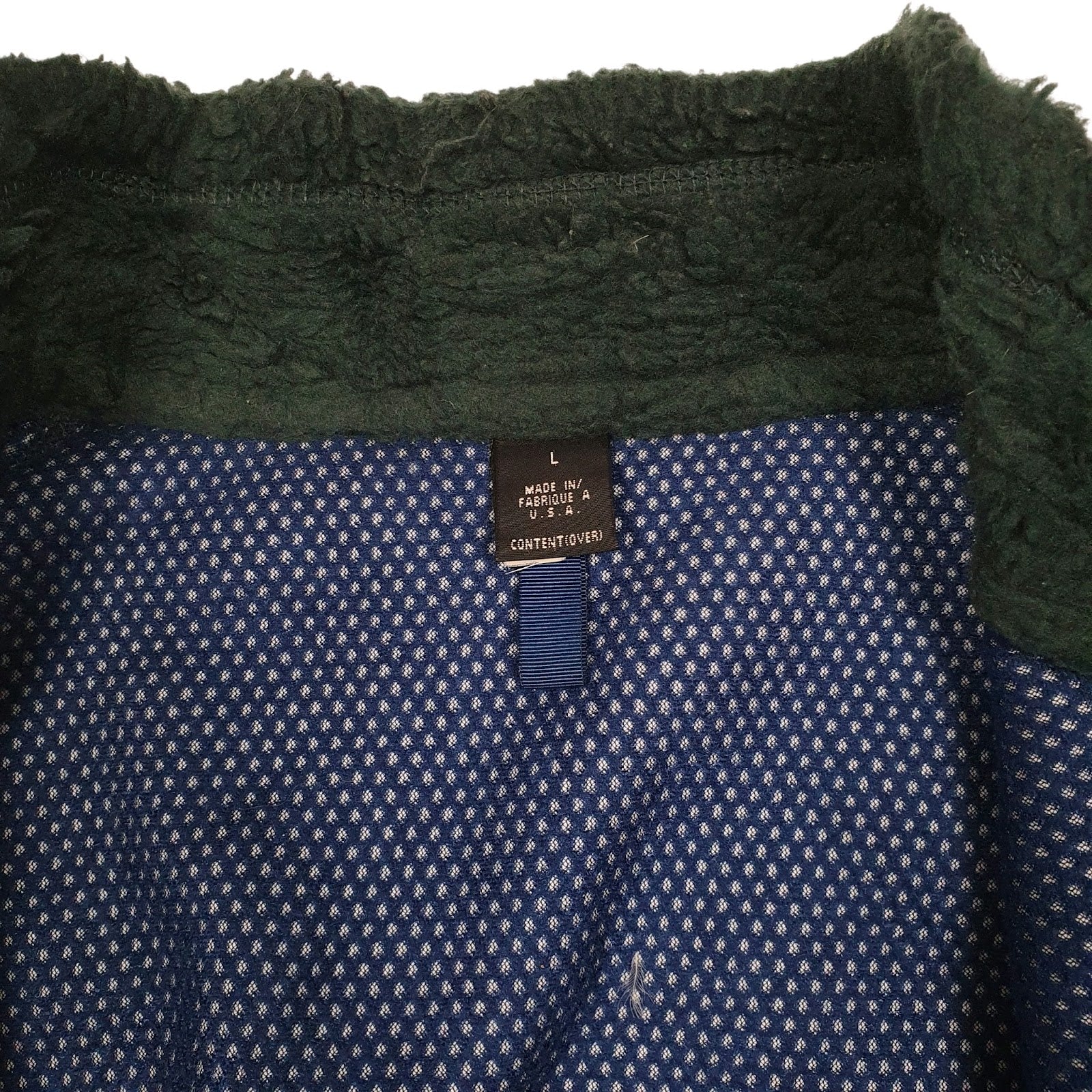 Mens Green Patagonia Synchilla Retro Pile Vest Vintage 90s Made In USA Gilet Jumper