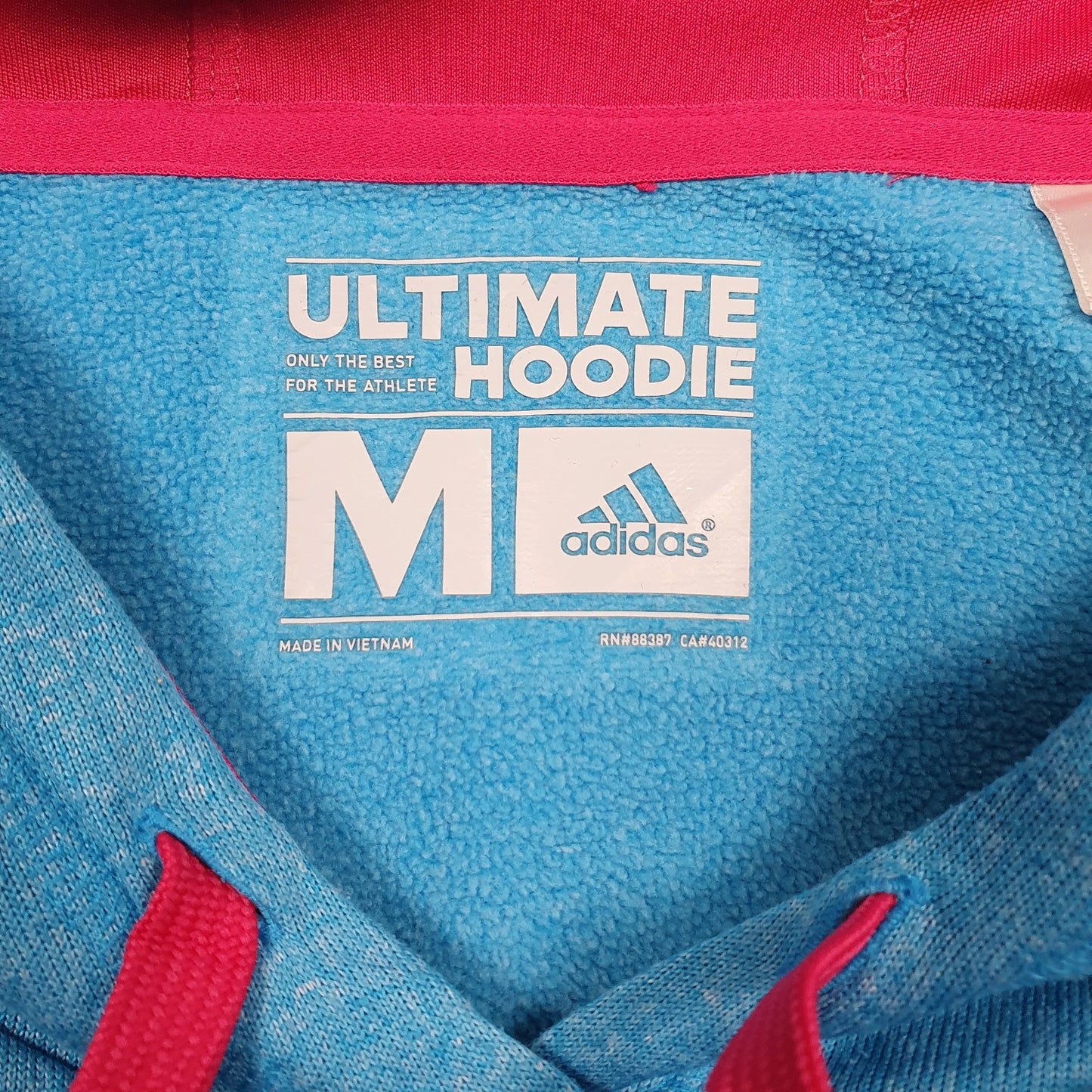 Mens Blue Adidas Climawarm Hoodie Jumper