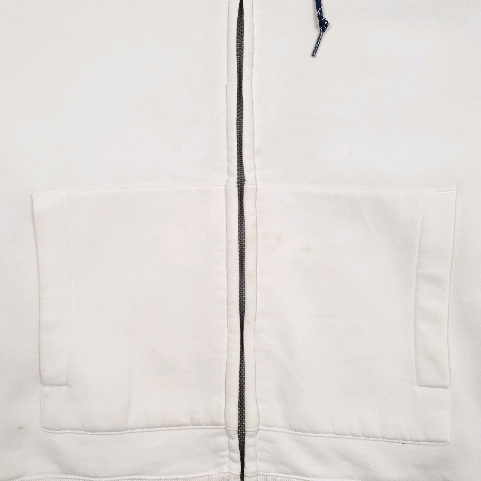 Mens White Nautica  Full Zip Jumper