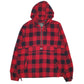 Mens Red Levis Flannel Black Buffalo Plaid  Coat