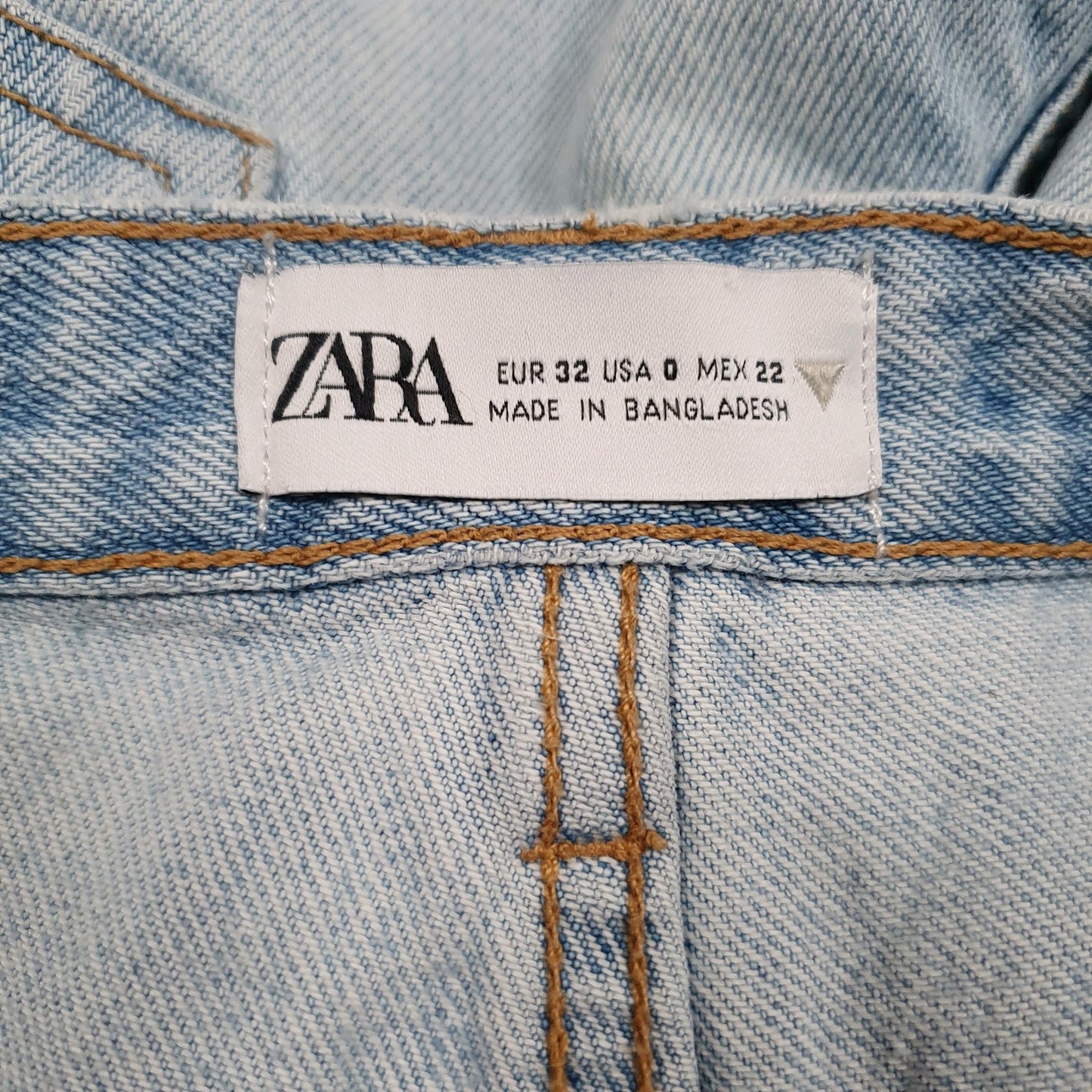Womens Blue Zara  Full Zip Jeans