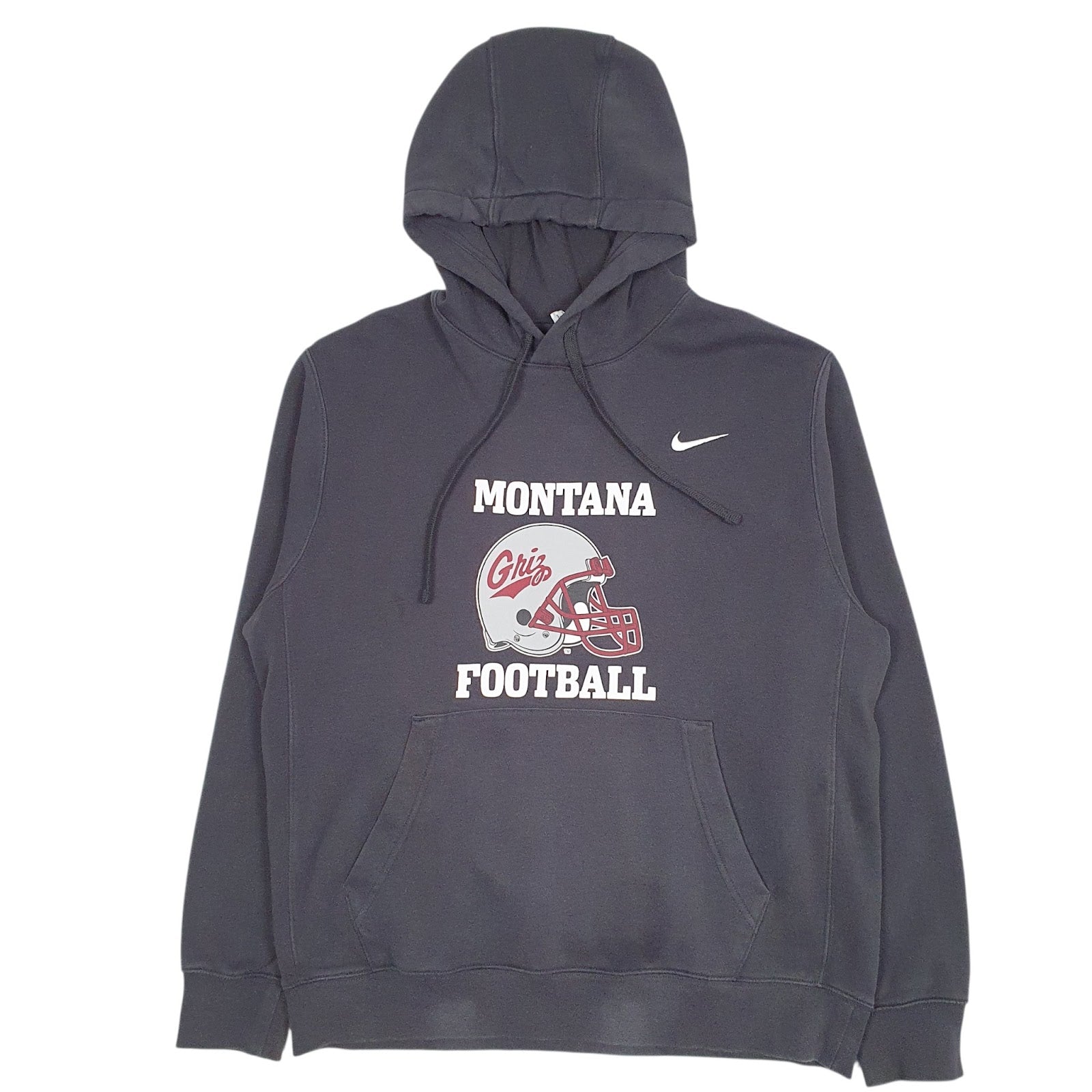 Mens Grey Nike Montana Football Hoodie Jumper