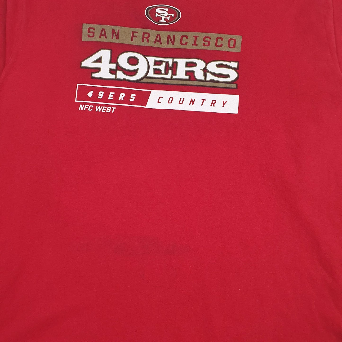 Mens Red NFL San Francisco 49ers  T Shirt