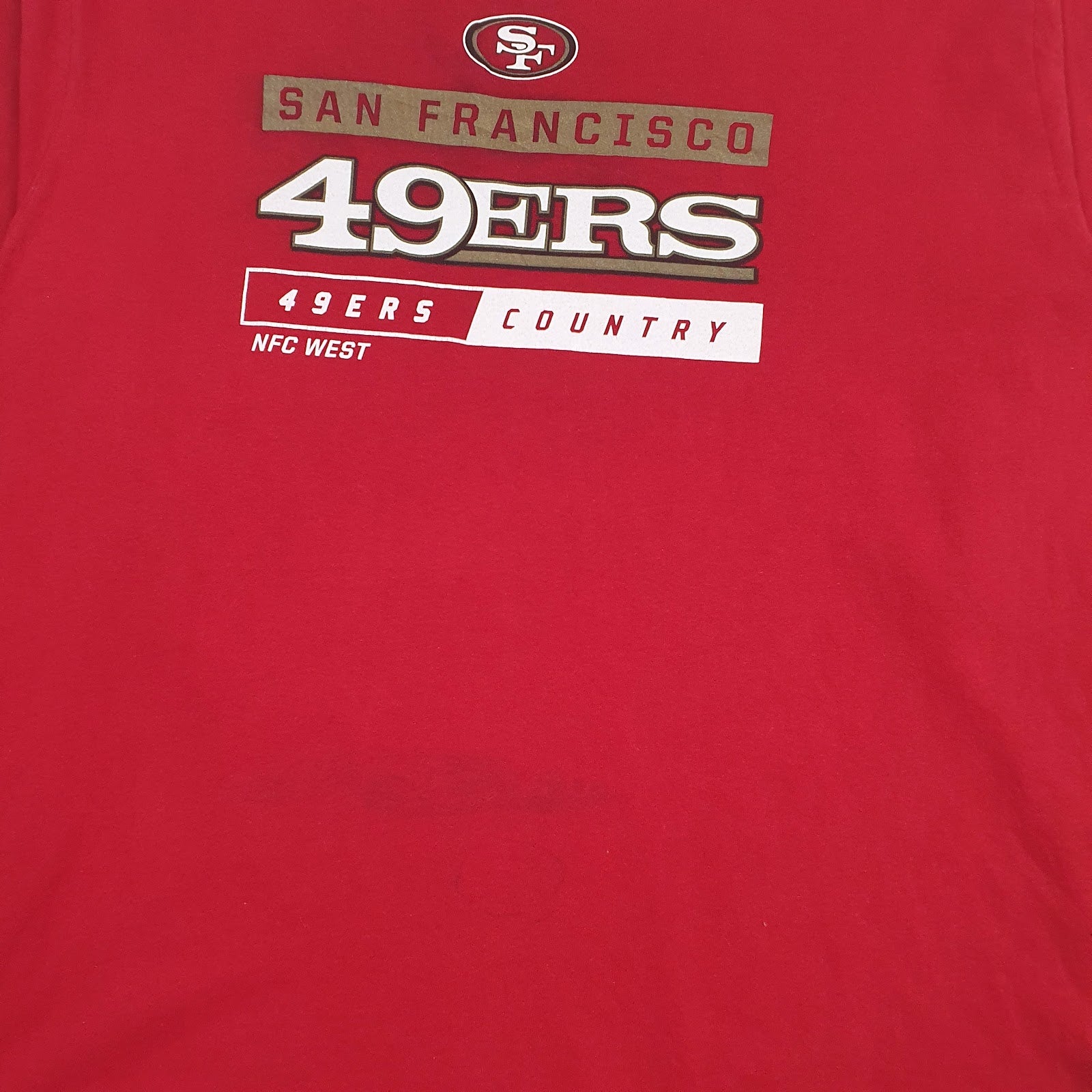 Mens Red NFL San Francisco 49ers  T Shirt