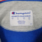 Mens Blue Champion Spellout Hoodie Jumper