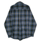 Mens Green Eddie Bauer Heavyweight Plaid Flannel  Shirt