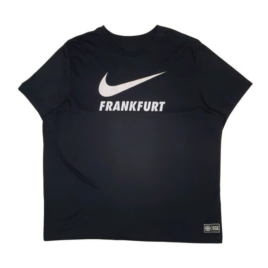 Mens Black Nike Dri Fit Frankfurt Short Sleeve T Shirt