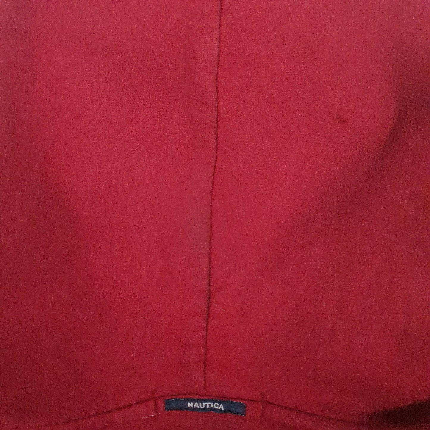 Mens Red Nautica  Full Zip Jumper