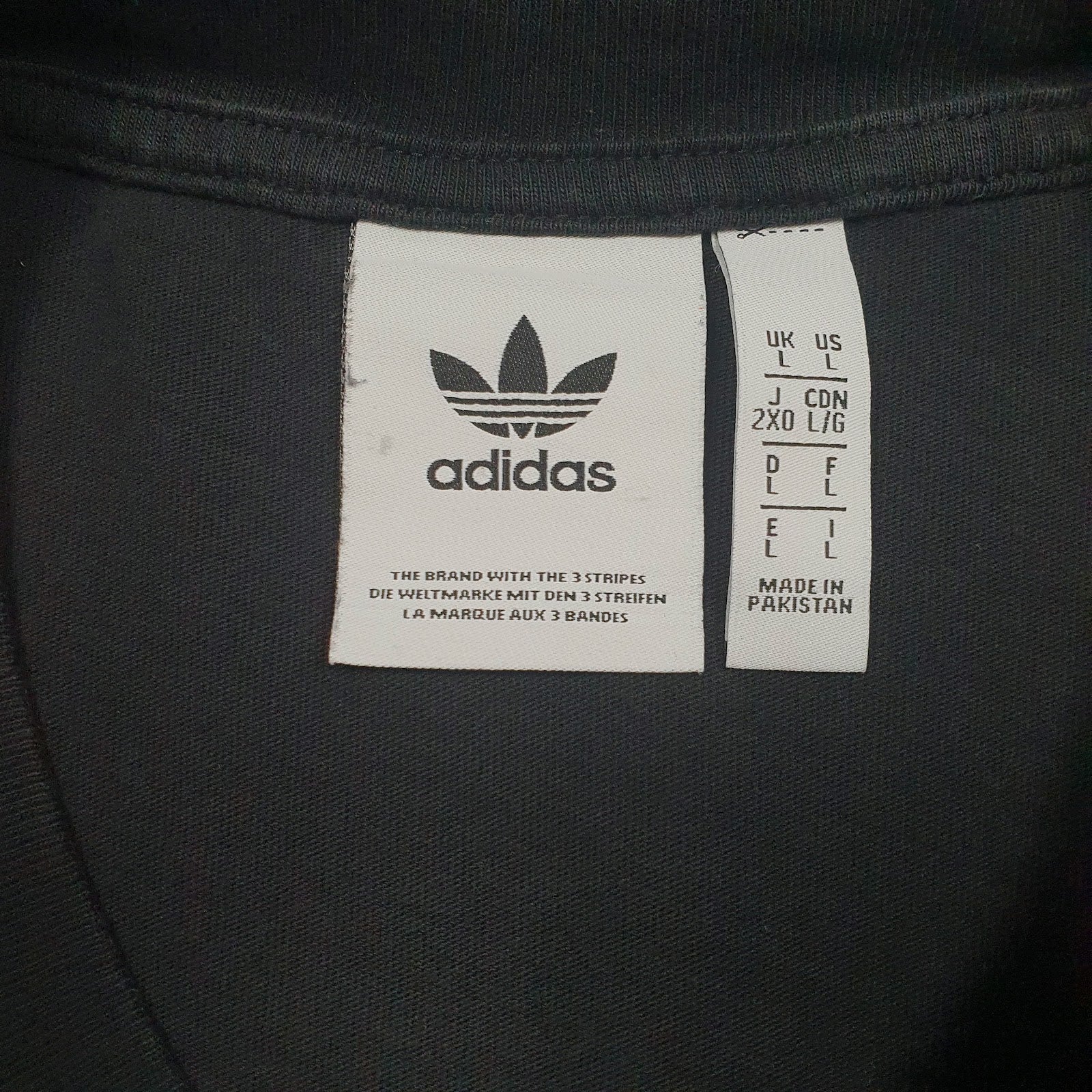 Mens Black Adidas   T Shirt
