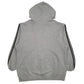 Mens Grey Adidas Vintage 90s Hoodie Jumper
