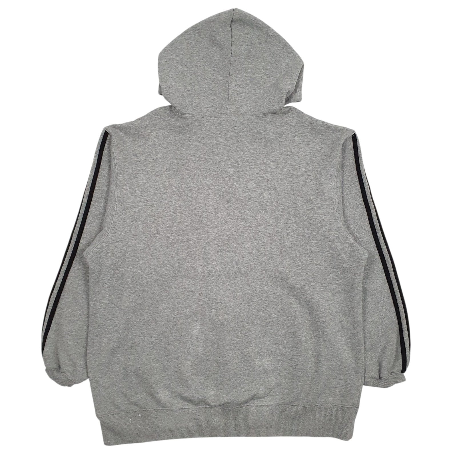 Mens Grey Adidas Vintage 90s Hoodie Jumper