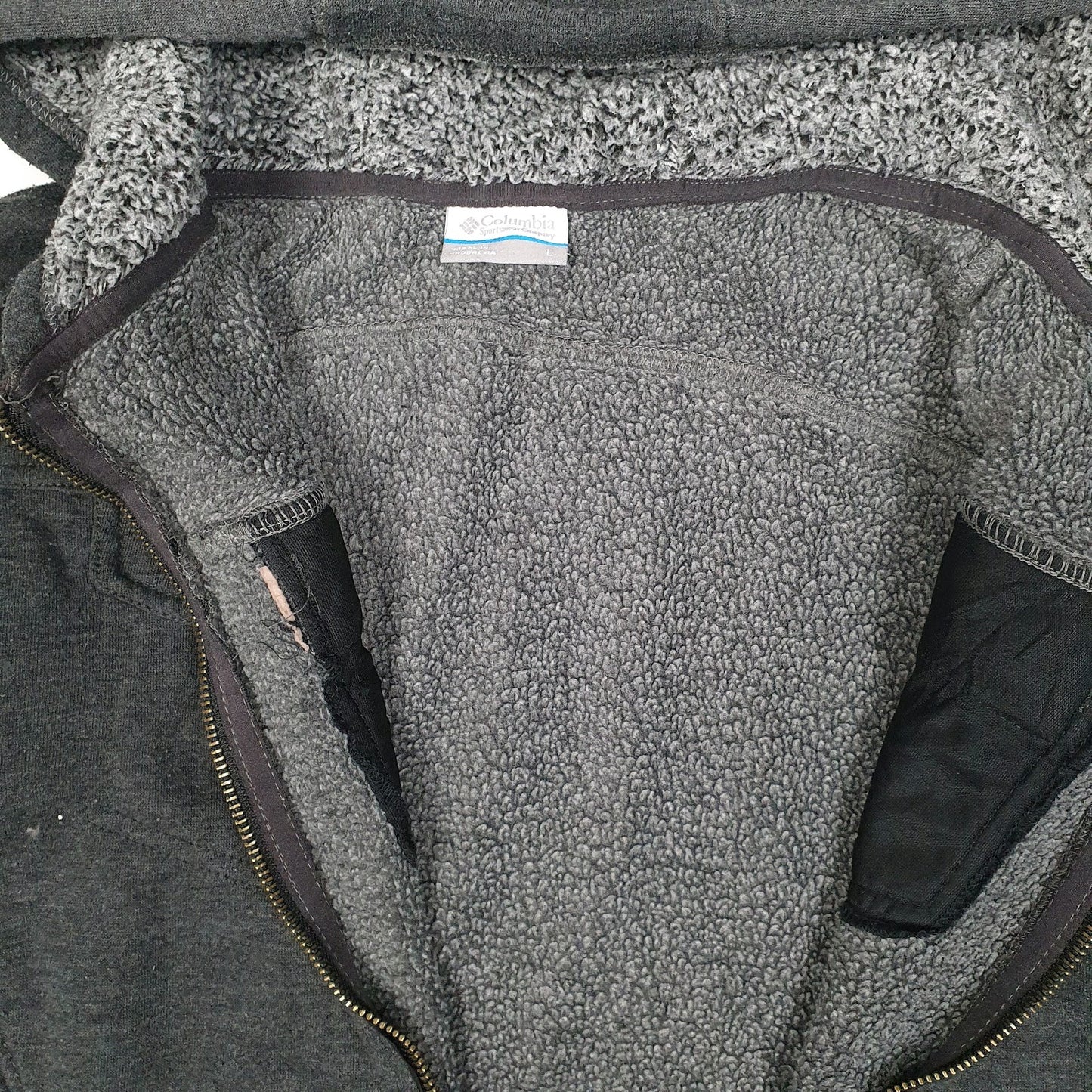 Womens Grey Columbia Sportswear Company Hoodie Full Zip Jumper