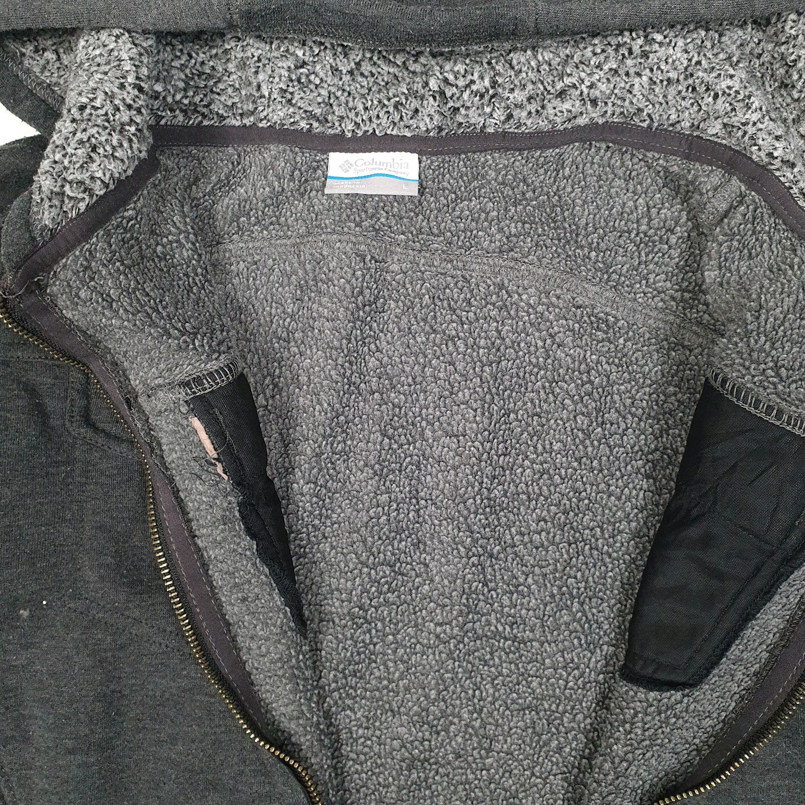 Womens Grey Columbia Sportswear Company Hoodie Full Zip Jumper