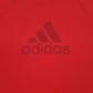 Mens Red Adidas Spellout Climalite  T Shirt