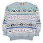 Mens Blue South Coast Crazy Knitwear Crewneck Jumper
