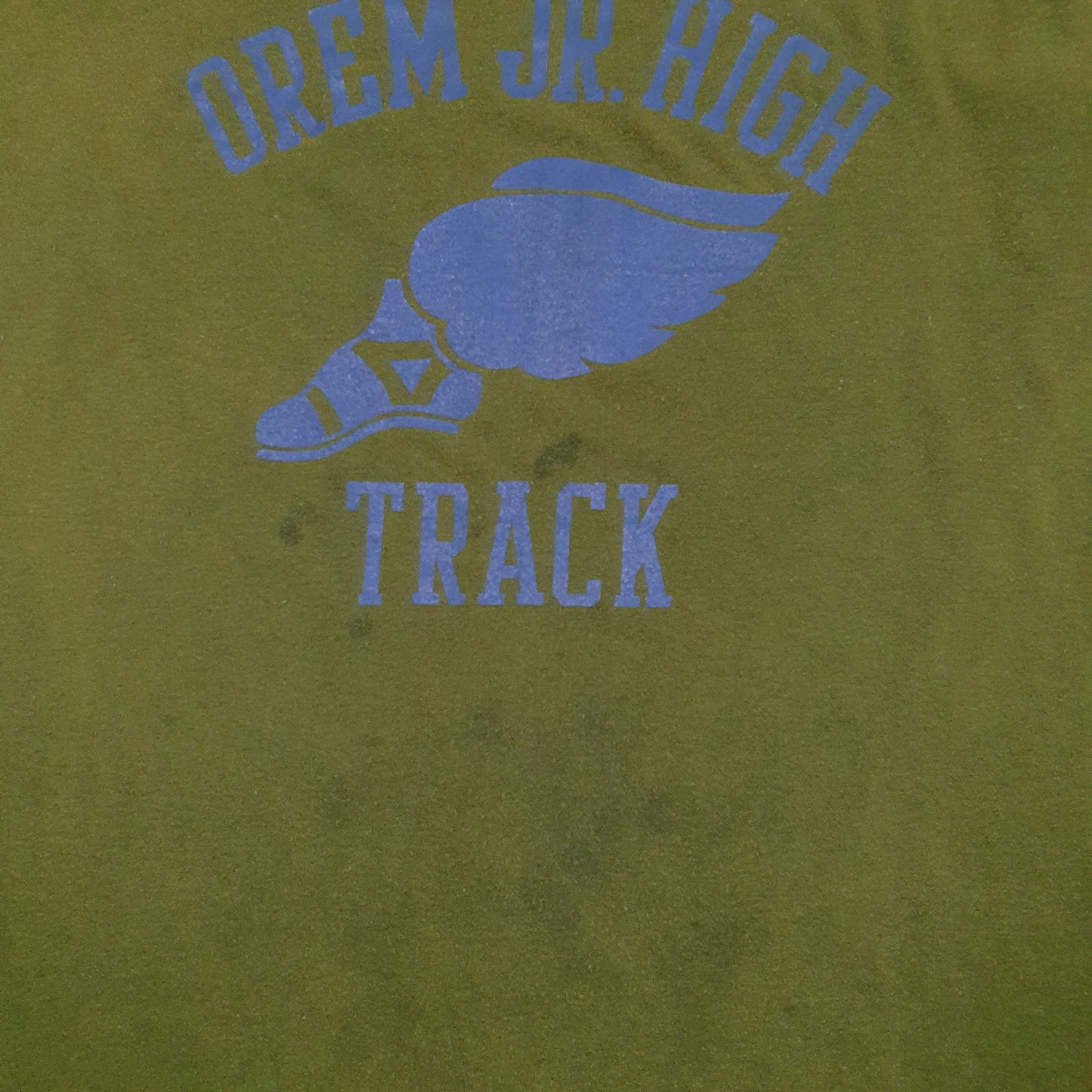 Mens Green Soffy Vintage 90s Single Stitch Track  T Shirt