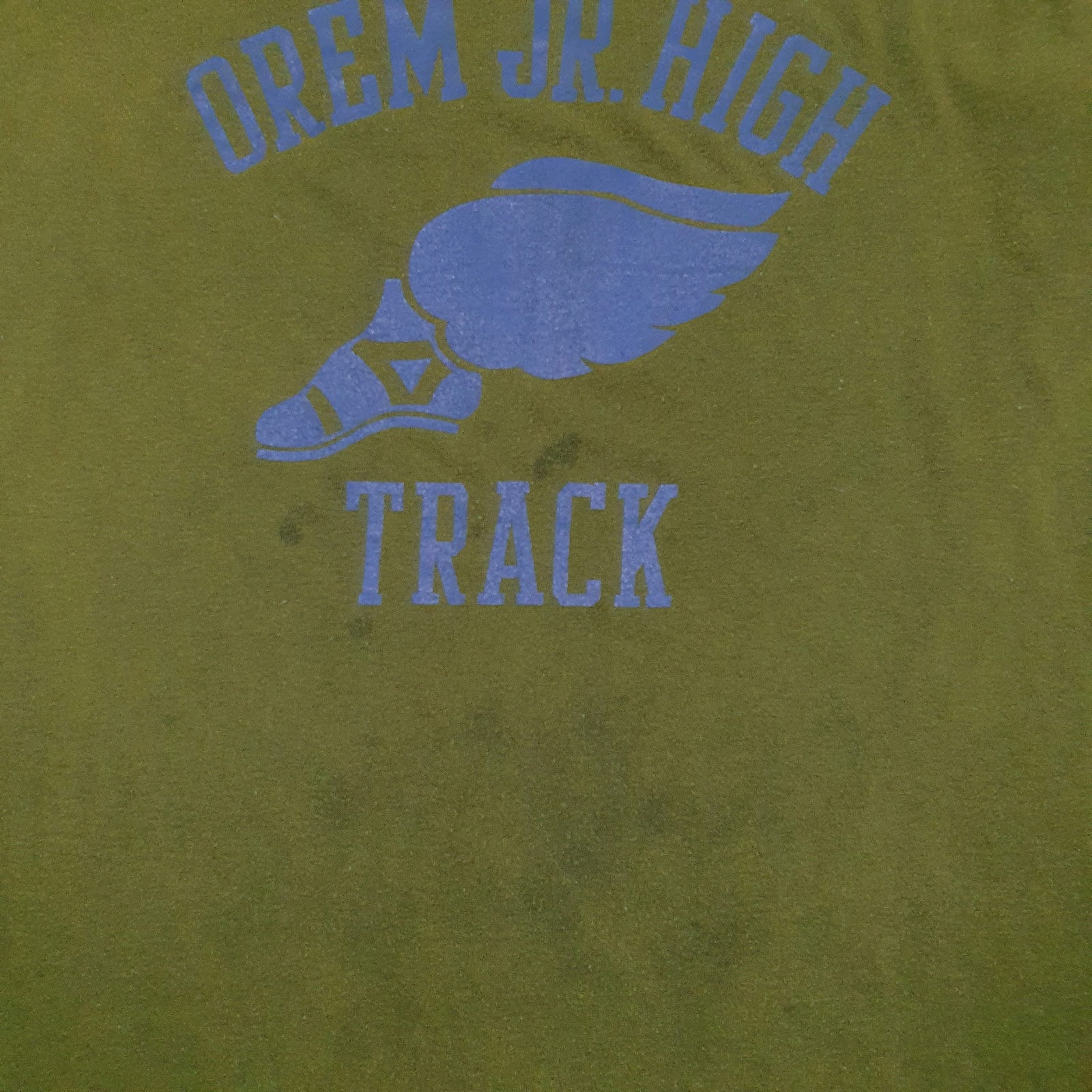 Mens Green Soffy Vintage 90s Single Stitch Track  T Shirt