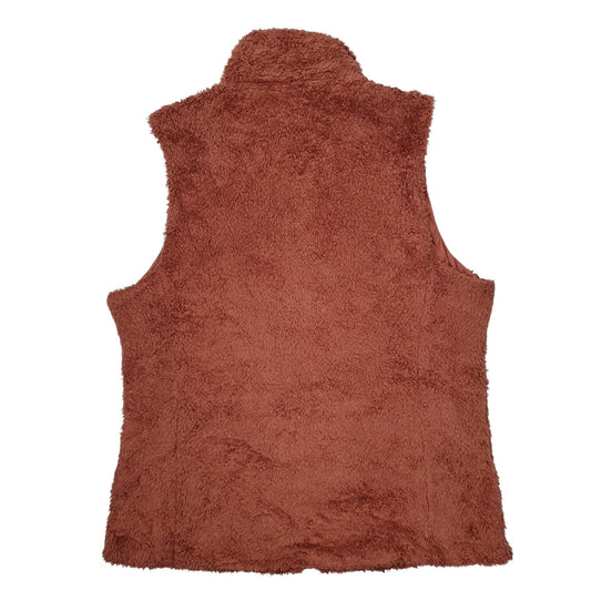 Womens Orange Patagonia Los Gatos Fluffy Vest Bodywarmer Gilet Jumper