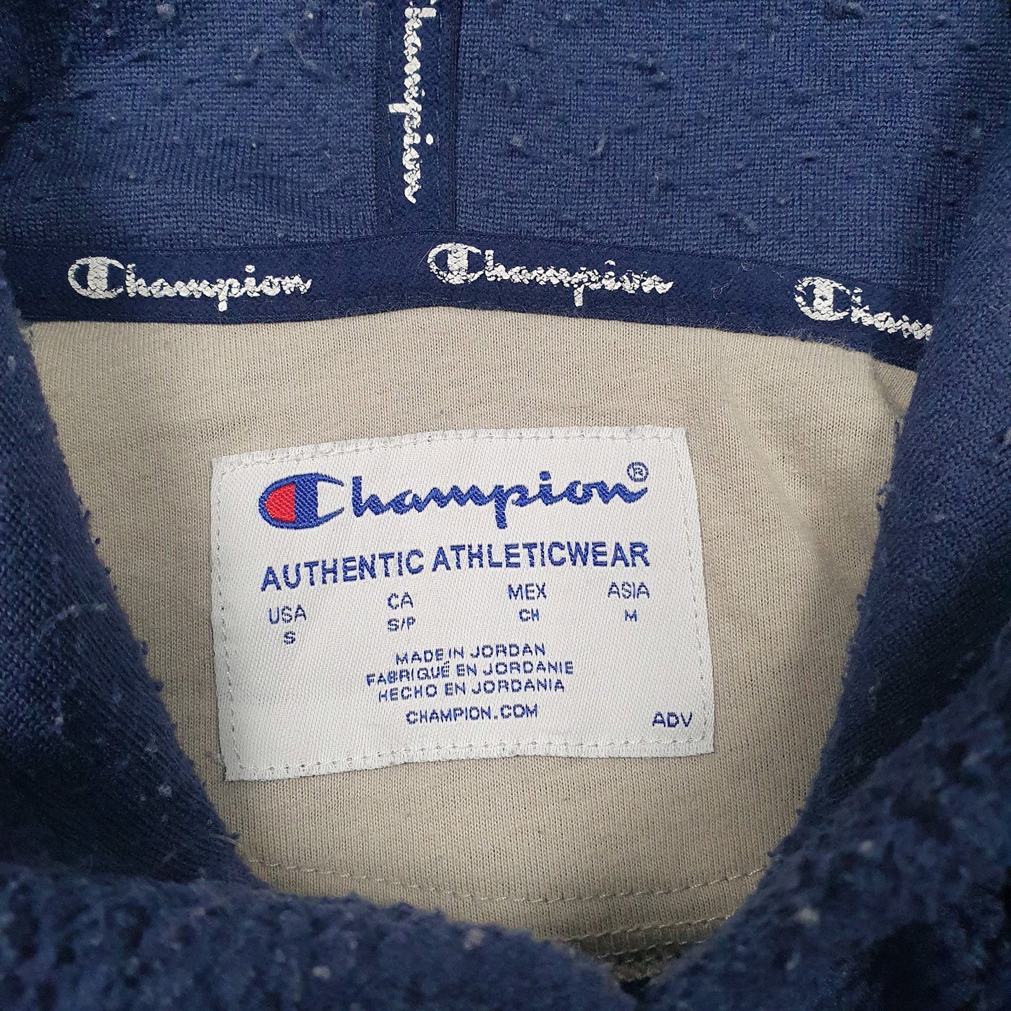 Womens Blue Champion  Hoodie Jumper