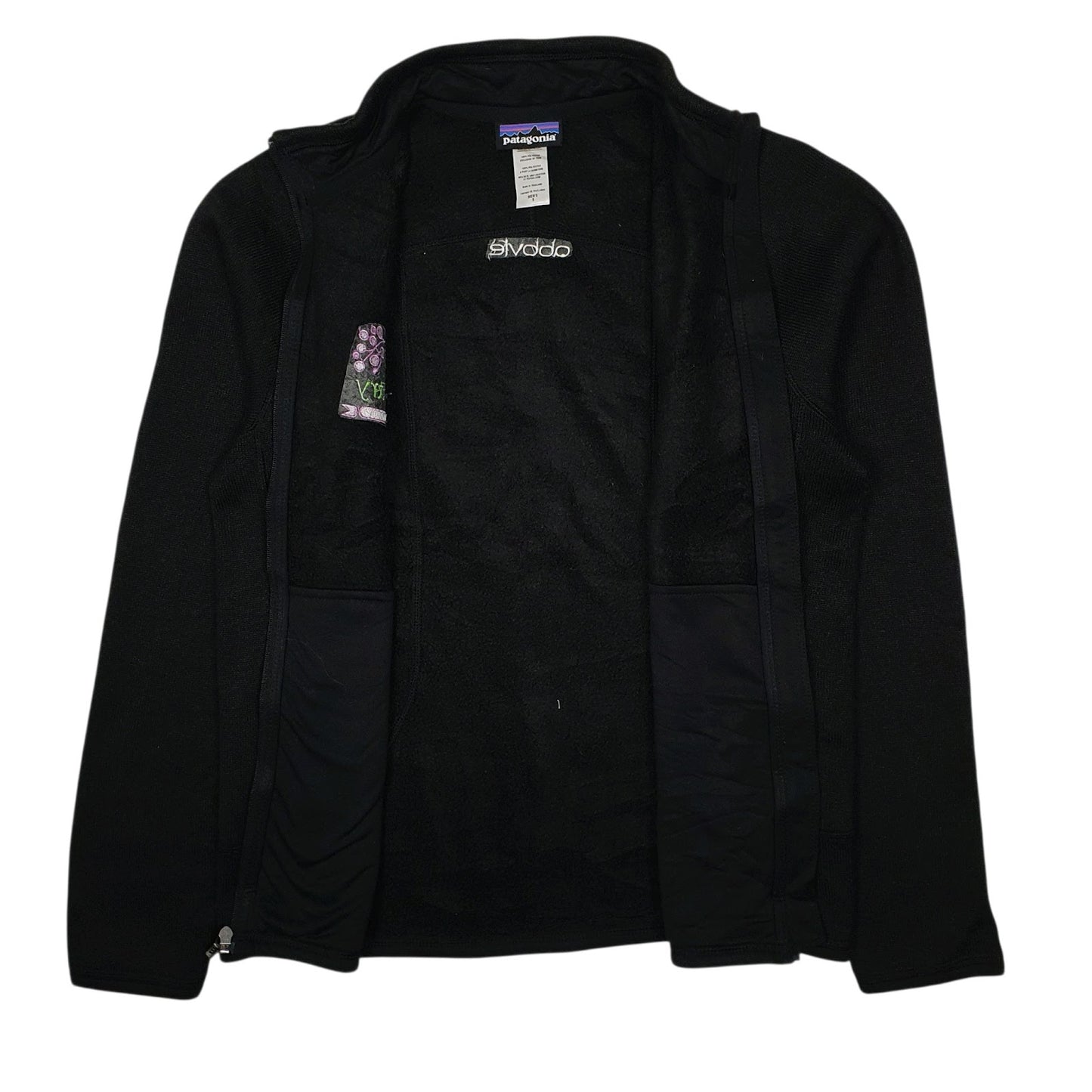 Mens Black Patagonia Better Sweater Full Zip Jumper