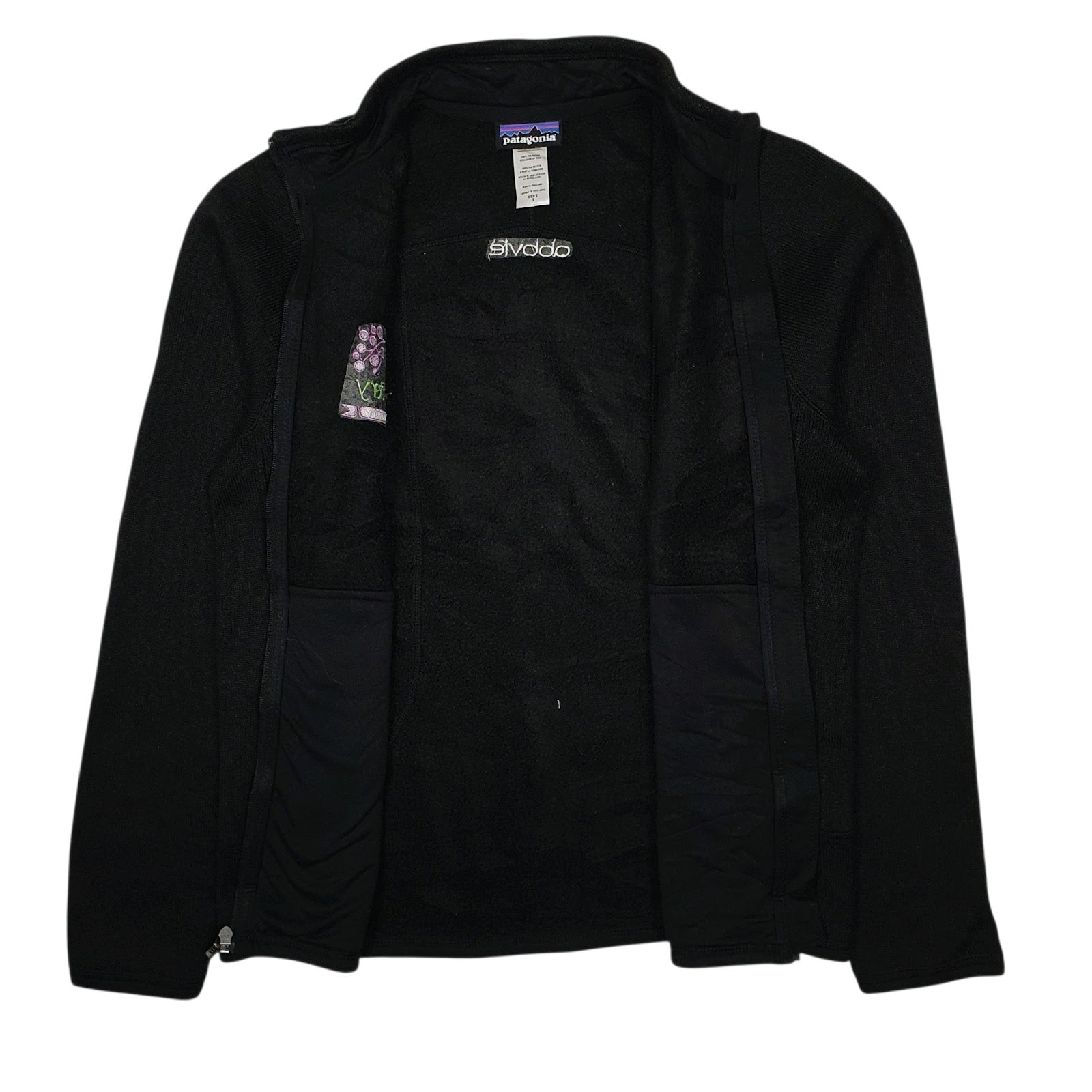 Mens Black Patagonia Better Sweater Full Zip Jumper