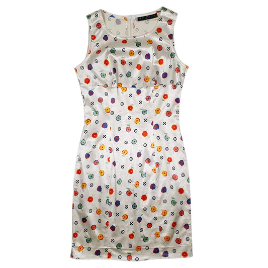 Womens White Still Noir  Sleeveless Dress