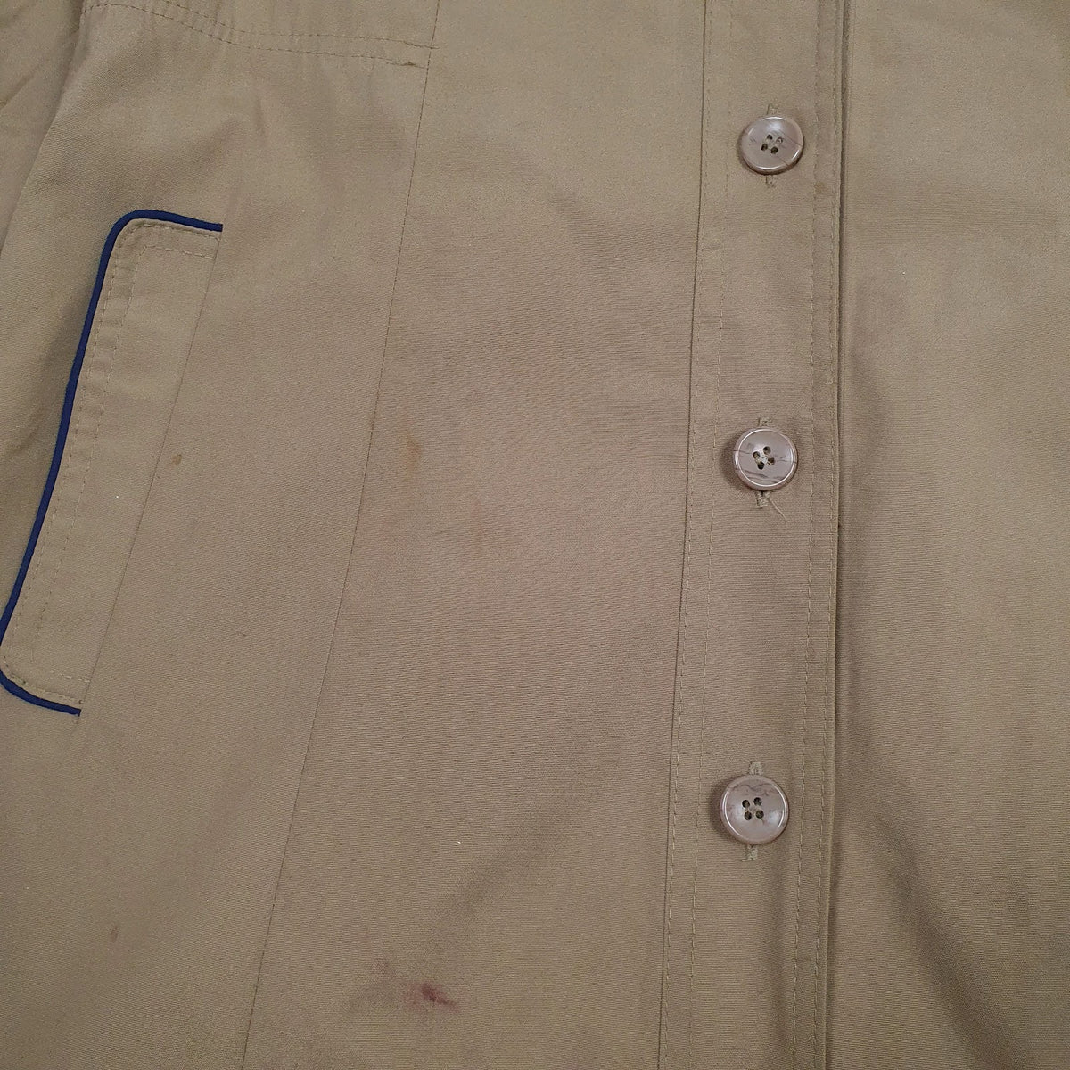 Womens Beige Situations Overcoat Hooded Vintage 90s  Coat