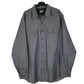 Mens Grey Eddie Bauer Heavyweight Long Sleeve Shirt