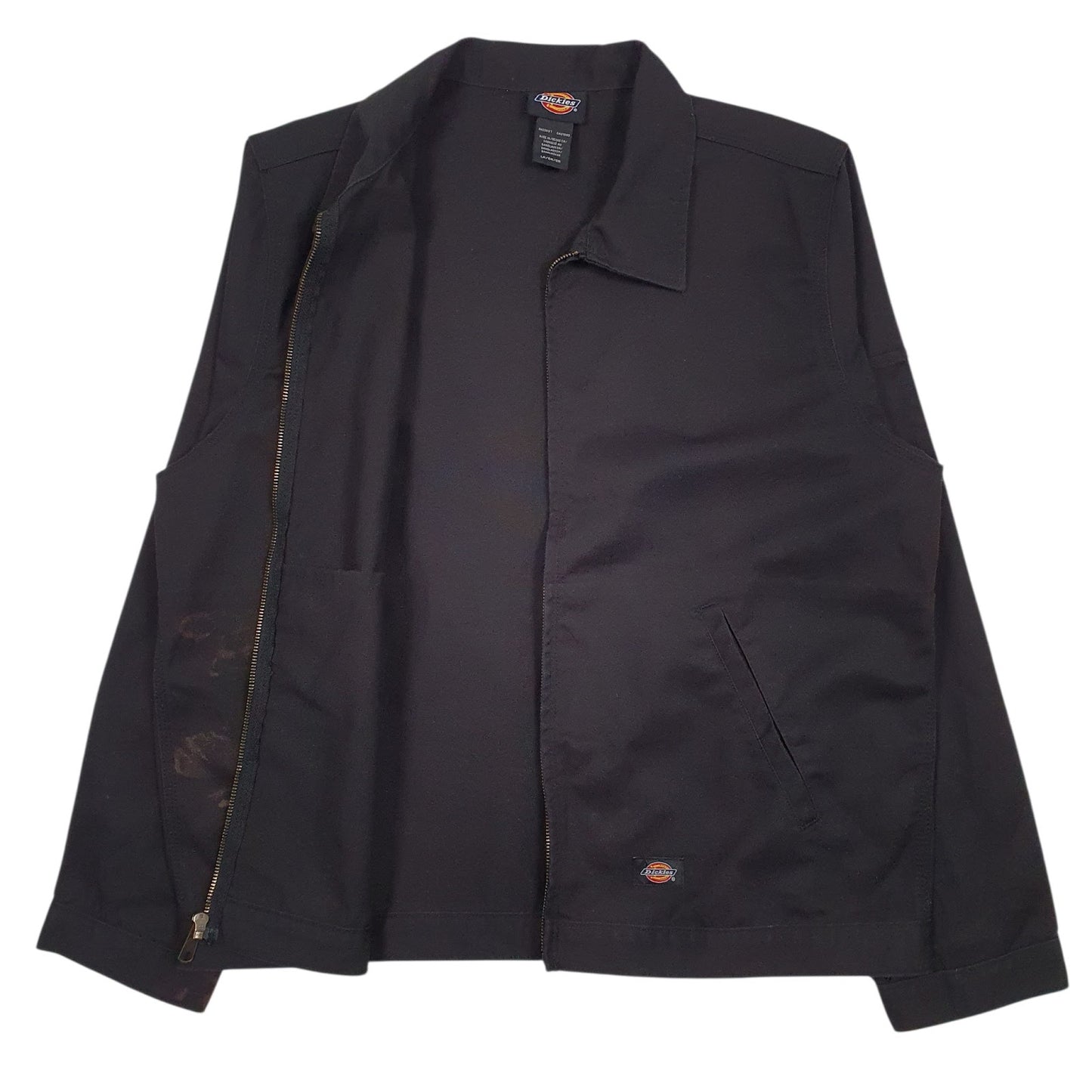 Mens Black Dickies Eisenhower Windbreaker Crewneck Coat