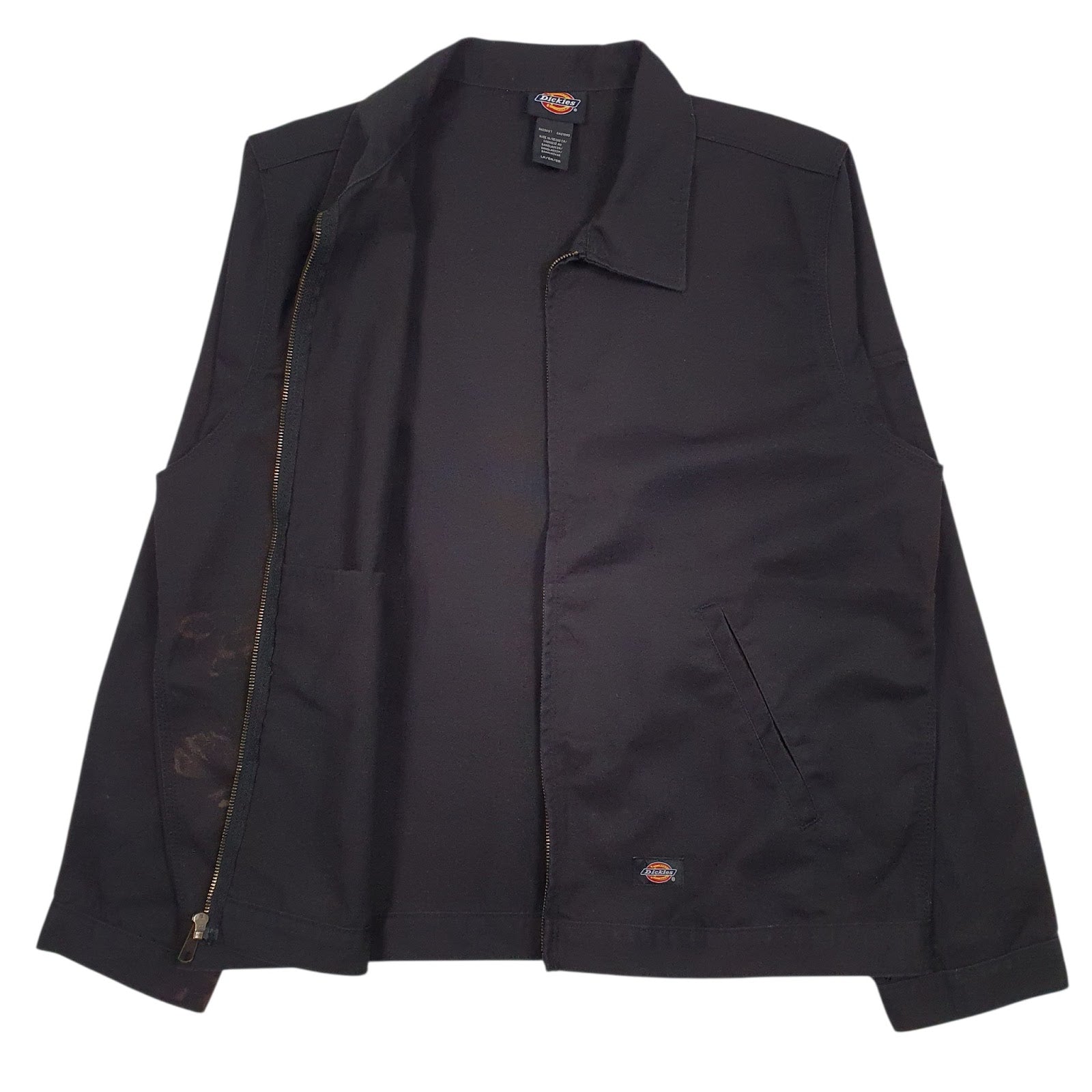 Mens Black Dickies Eisenhower Windbreaker Crewneck Coat