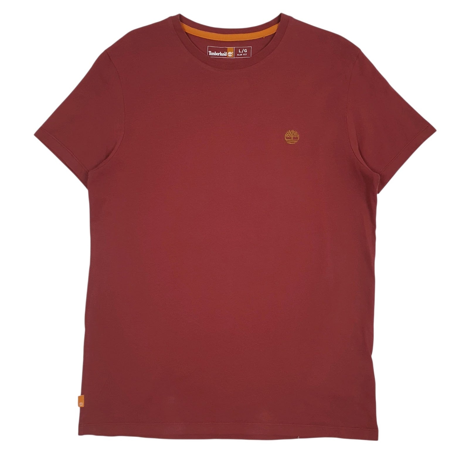 Mens Red Timberland  Short Sleeve T Shirt