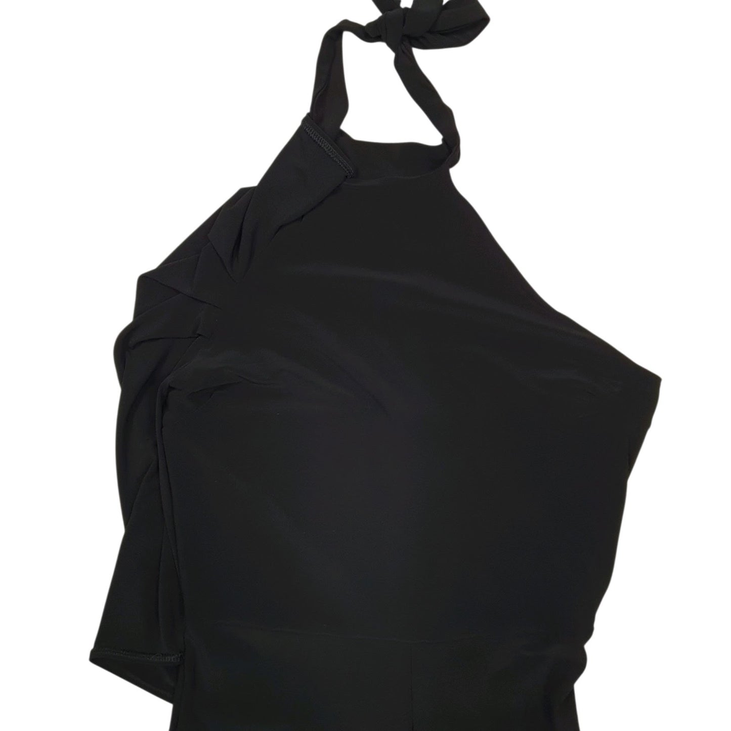 Womens Black Melrose Asymmetric Flared Leg  Dress