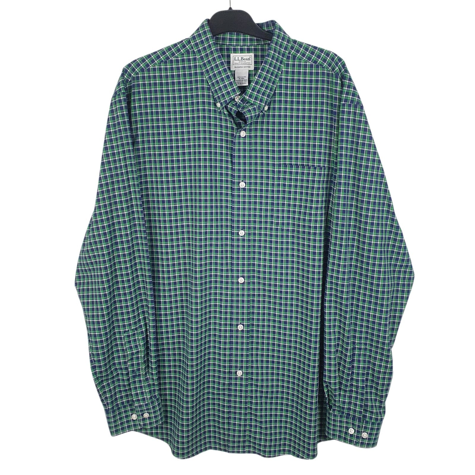 Mens Green L.L.Bean  Long Sleeve Shirt