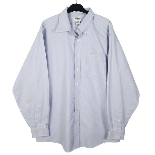 Mens Blue L.L.Bean  Long Sleeve Shirt