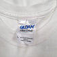 Mens White Gildan Gold Crown Basketball  T Shirt