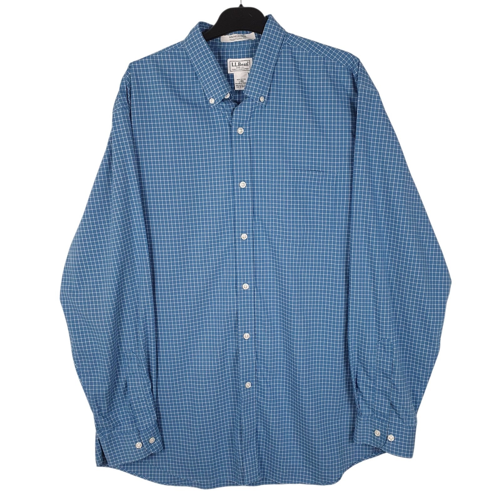 Mens Blue L.L.Bean  Long Sleeve Shirt