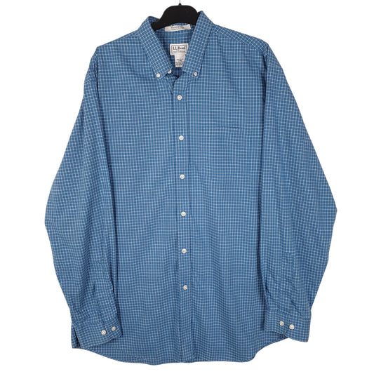 Mens Blue L.L.Bean  Long Sleeve Shirt