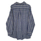Mens Blue Mannish Club Flannel  Shirt
