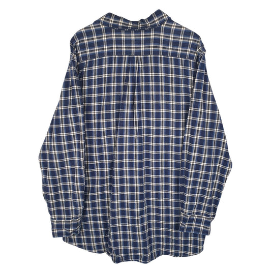Mens Blue Mannish Club Flannel  Shirt