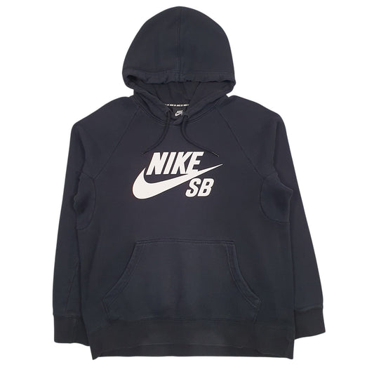 Mens Black Nike Spellout Skateboarding Hoodie Jumper