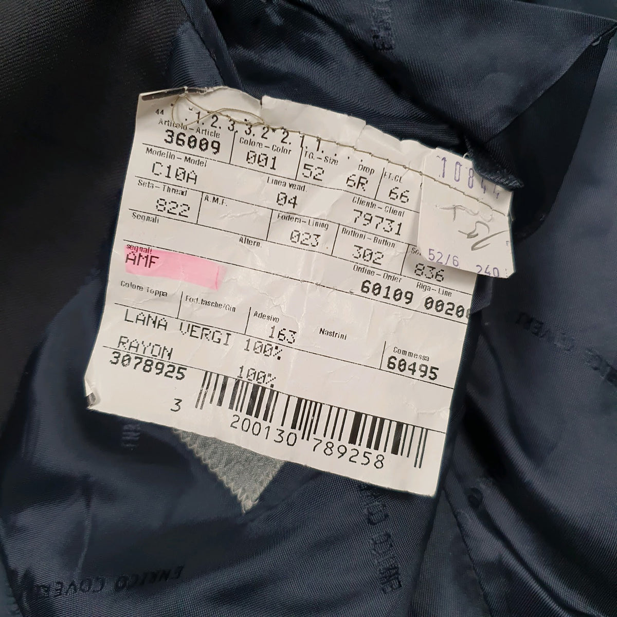 Mens Navy Enrico Coveri   Coat