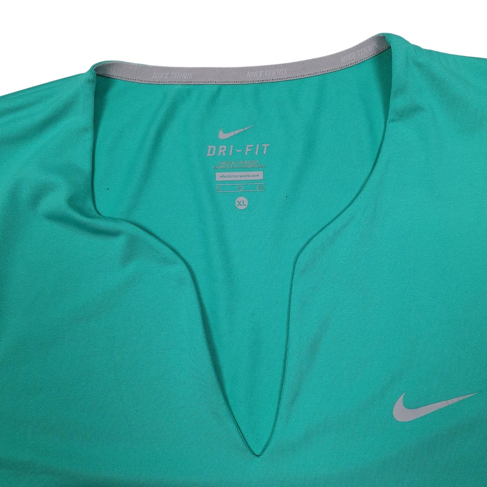 Womens Green Nike Dri Fit  T Shirt