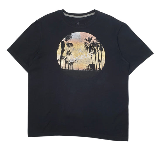 Mens Black Nike Air Jordan Basketball Short Sleeve T Shirt
