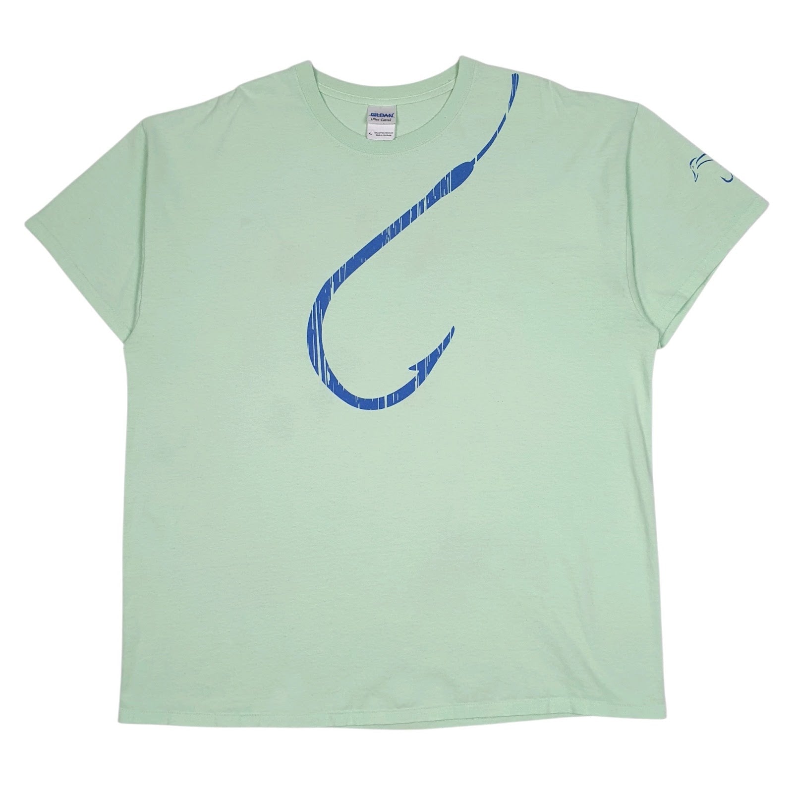 Mens Green Gildan  Short Sleeve T Shirt