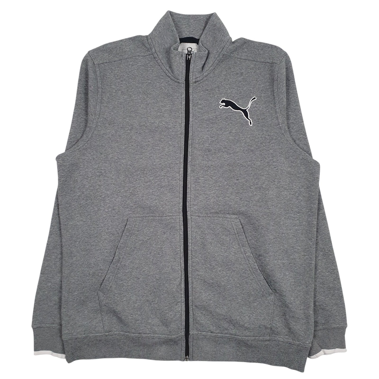 Mens Grey Puma  Full Zip Jumper