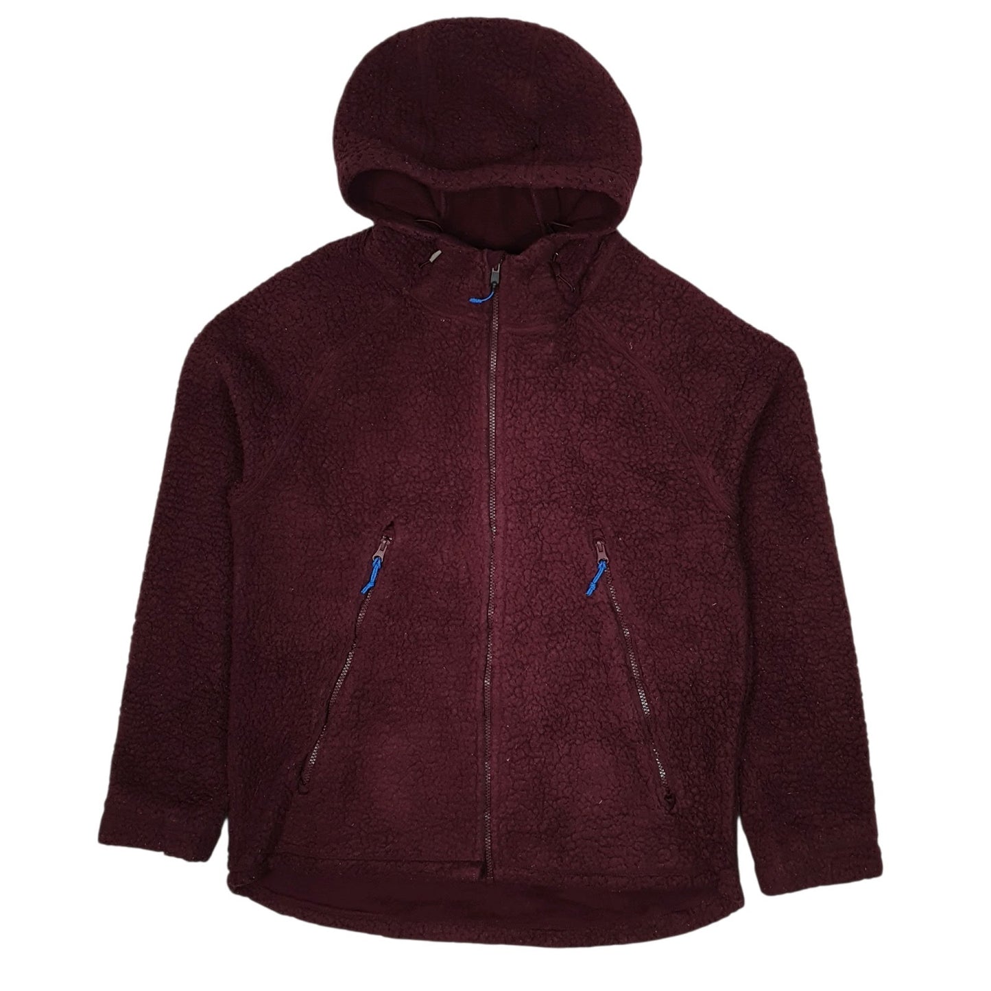 Mens Burgundy Champion Sherpa Retro Pile Full Zip Jumper