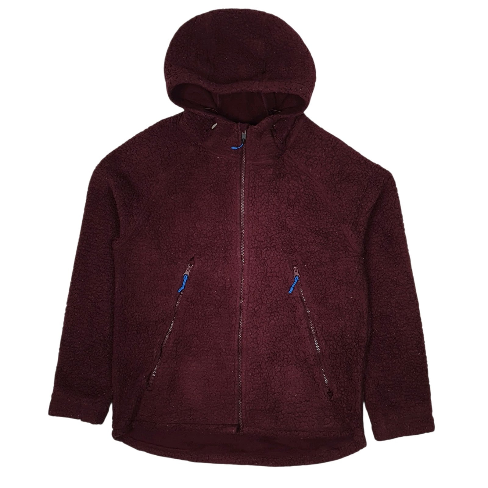 Mens Burgundy Champion Sherpa Retro Pile Full Zip Jumper
