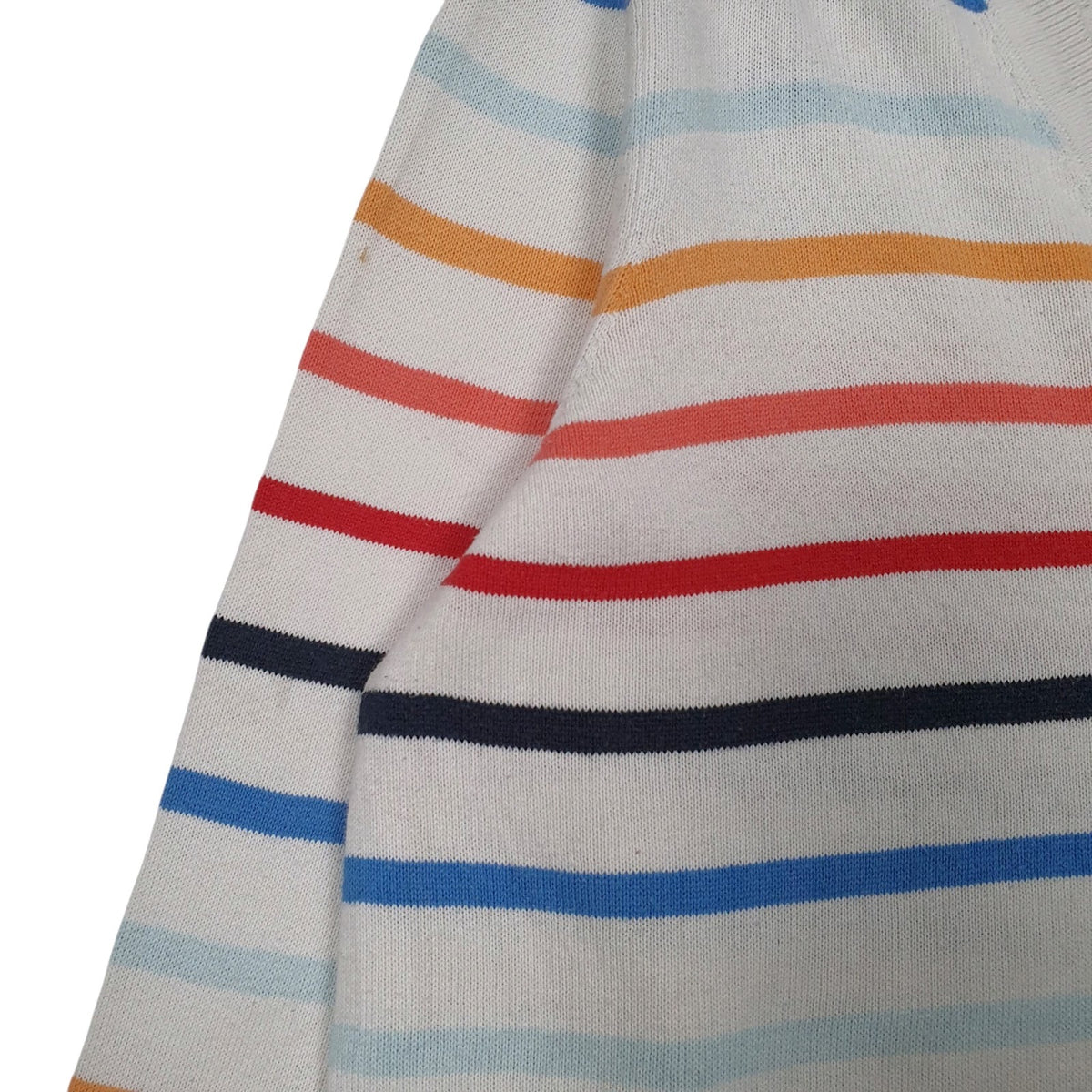 Mens White Tommy Hilfiger  V Neck Jumper