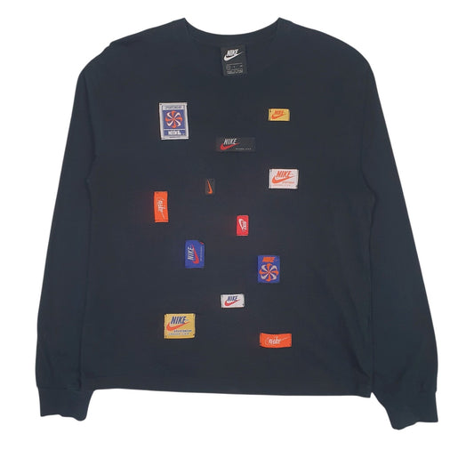 Mens Black Nike  Long Sleeve T Shirt