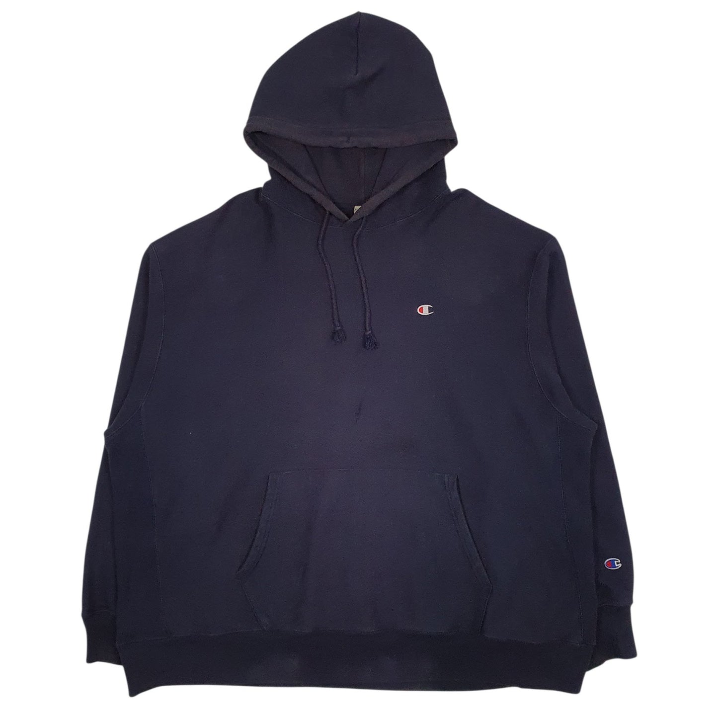 Mens Navy Champion Reverse Weave Hoodie Jumper